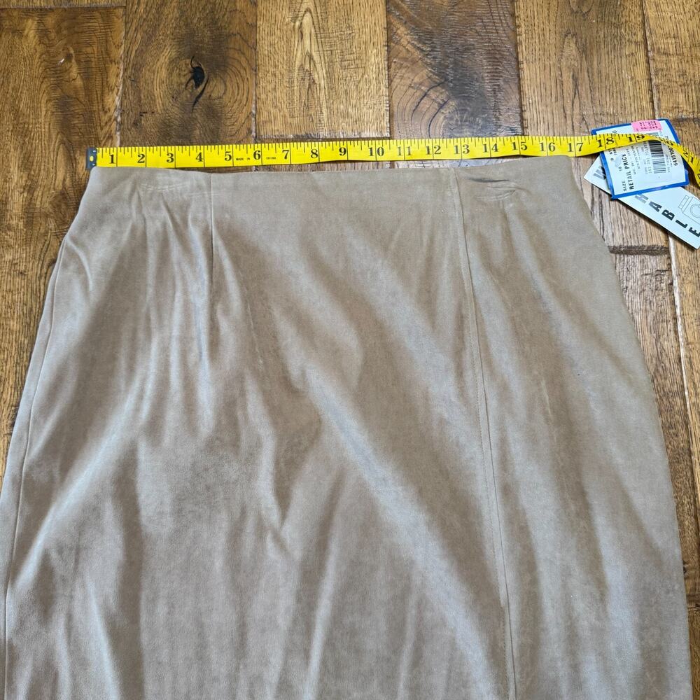 VTG Joan Leslie 3pc Skirt & Pants Beige Khaki Suit Womens Size 16 NWT Business - Picture 9 of 16